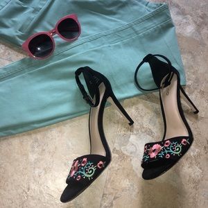 Aldo Floral and Black Heels
